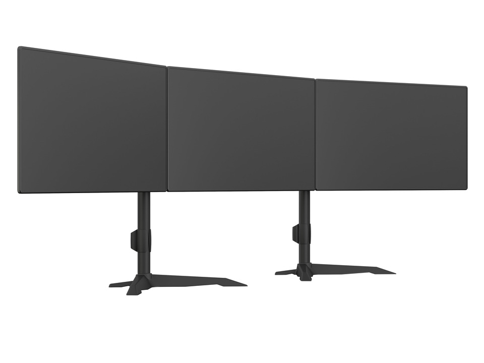 Monitorhalter  3 fach, bis 32", Metall, schwarz