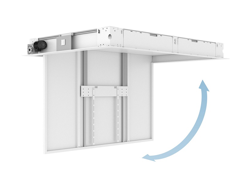 Deckenhalter 65"-86", motorisiert, weiss, Metall