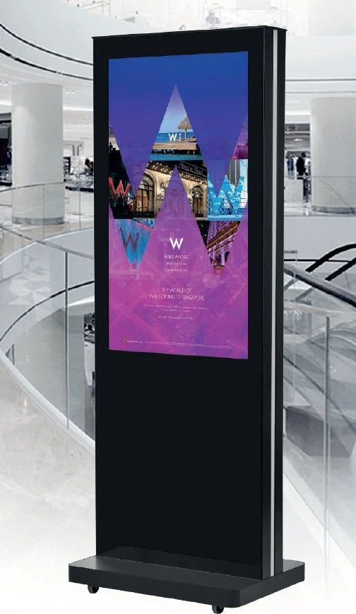 Indoor Stele Doppelseitig,inkl.iiyama Monitor 65",