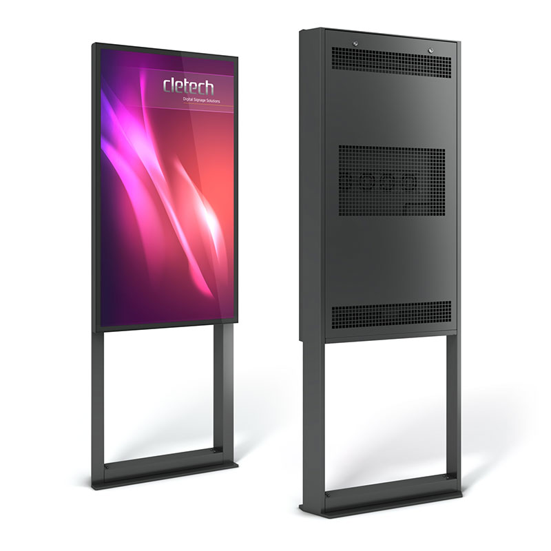 Outdoor Stele Portrait, 55" Bildschirm, ohne