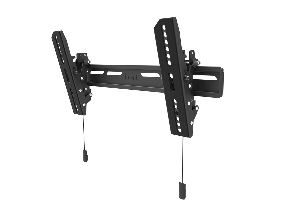 Wandhalterung bis 65", Metall, schwarz. Slimline