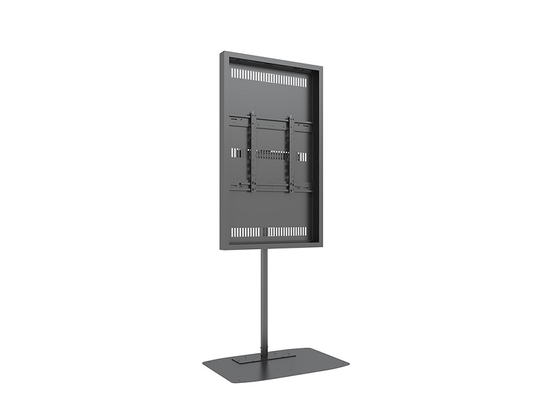Stele ohne Monitor, Portrait, schwarz, 55"/8427 Stele ohne Monitor, Portrait, schwarz, 55"/8427